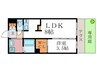 月かげ荘 1LDKの間取り
