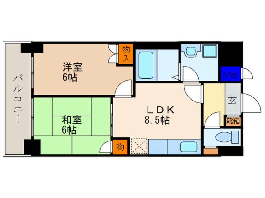 間取図 メロディハイム松原