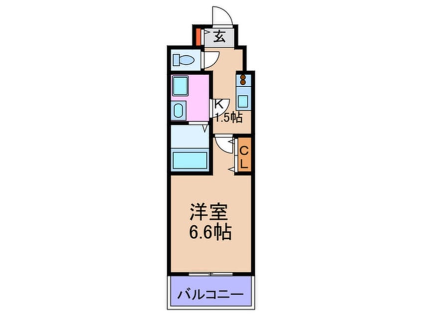 間取図 ア－バンフラッツ鷺洲