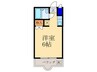 コーポアルビオレ 1Rの間取り
