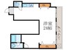 コーポアルビオレ 1Rの間取り