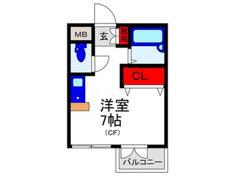 間取図 ベルエア千里園