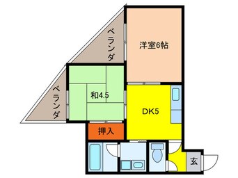 間取図 ランバ－西園