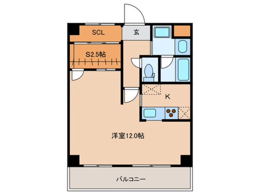 間取図 コンフォールエスティオ