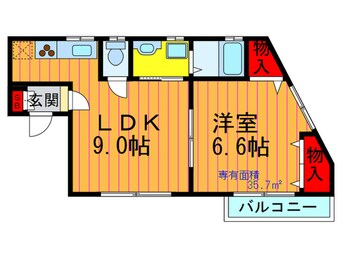 間取図 リベルテ郡津