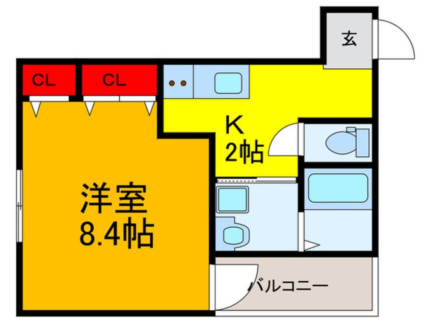 間取図 フジパレス弥刀Ⅱ番館