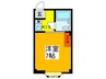 ロイヤル柏原 1Kの間取り