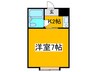 ロイヤル柏原 1Kの間取り