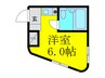 カムネス経大前 1Rの間取り