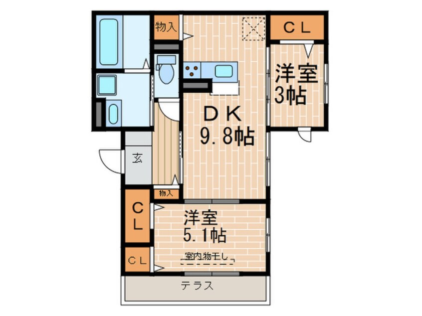 間取図 コンフォール甲子園口4丁目