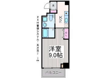 間取図 ロミ・スカイ南久宝寺