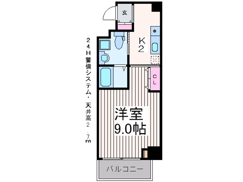 間取図 ロミ・スカイ南久宝寺