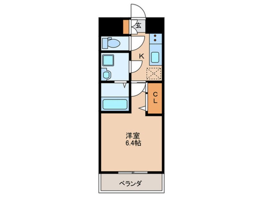 間取図 ﾚｼﾞｭｰﾙｱｯｼｭ大阪城北(1204)