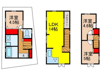 間取図 山本丸橋1丁目戸建