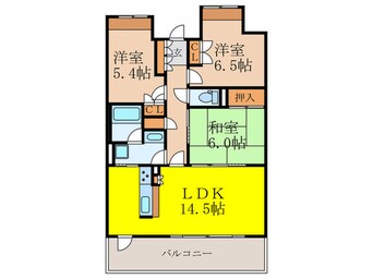 間取図 ｼﾞｵﾒｿﾞﾝ新千里東町二番館(210)