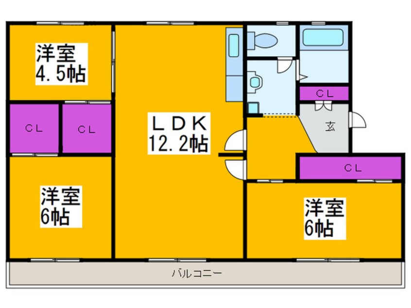 間取図 ヴィラナリー狭山8号棟