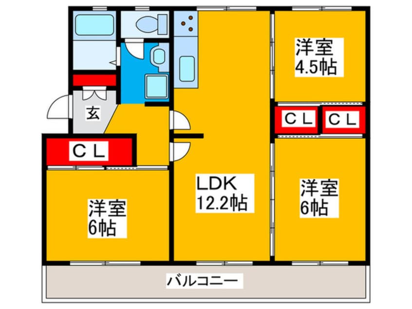 間取図 ヴィラナリー狭山8号棟