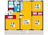 ヴィラナリー狭山8号棟 3LDKの間取り