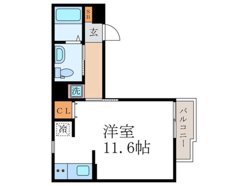 間取図 ａｔｔｒｉｃｅ一乗寺