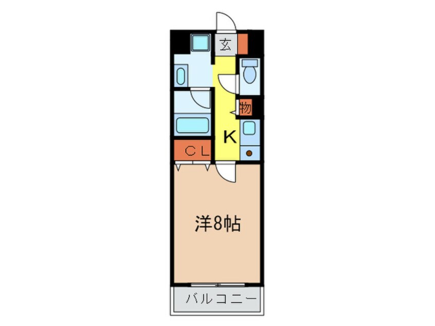 間取図 アミ－グランコ－ト三宮