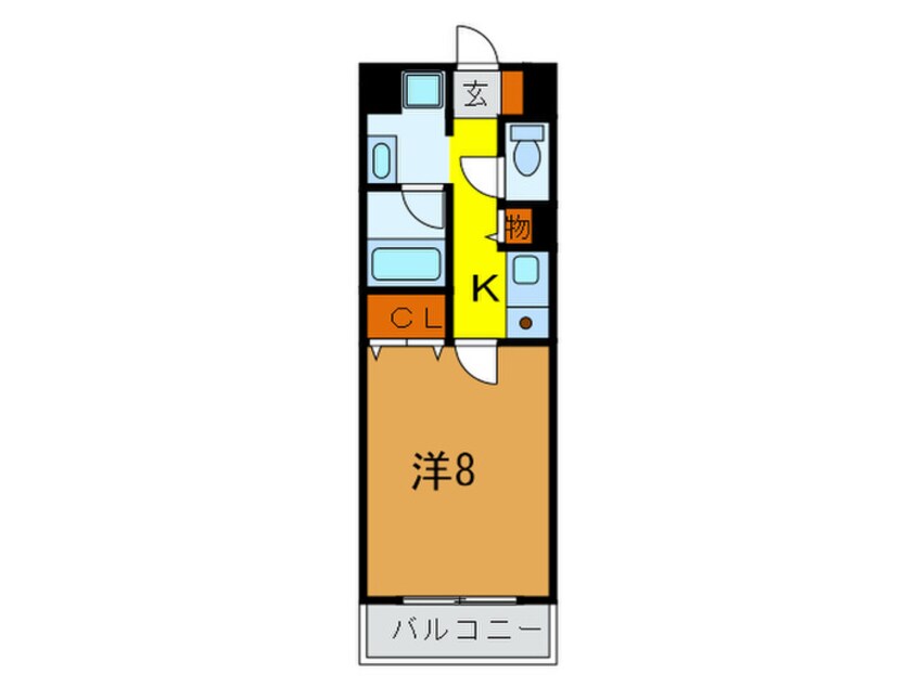 間取図 アミ－グランコ－ト三宮