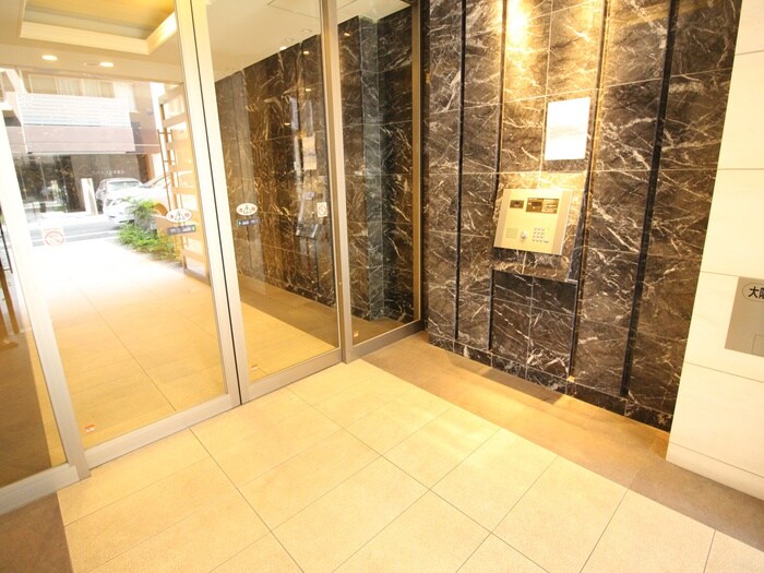 エントランス部分 ﾌﾟﾚｻﾝｽ天満橋ﾁｴﾛ(301)