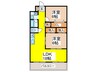 桜川グリーンコーポラス（811） 2LDKの間取り