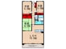 ＮＣＲｅ高槻 3LDKの間取り