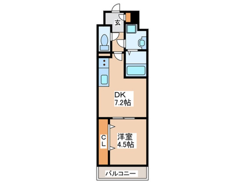 間取図 Gioia Namba