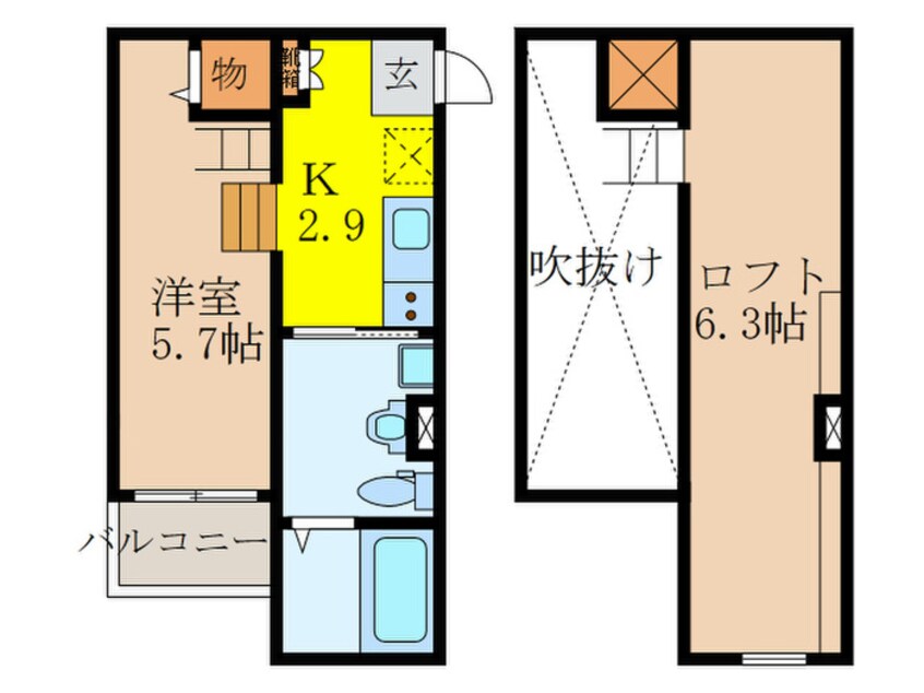 間取図 ＳｋｙＧｒａｃｅ花園