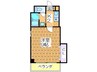コンティニュ－千代崎 1Kの間取り
