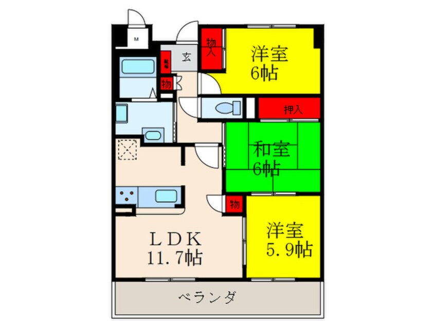 間取図 ラリビエール