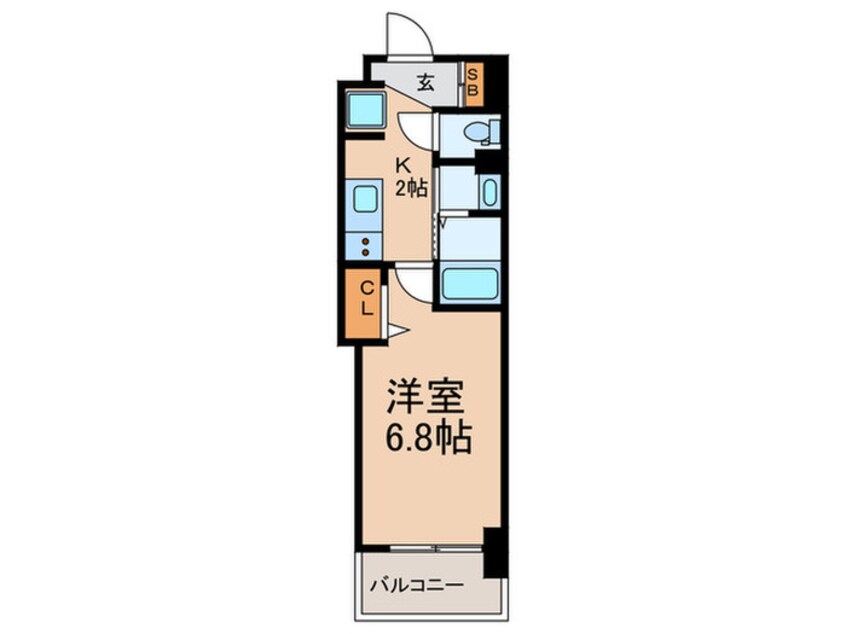 間取図 Luxe深江橋Ⅱ