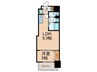 Luxe深江橋Ⅱ 1LDKの間取り