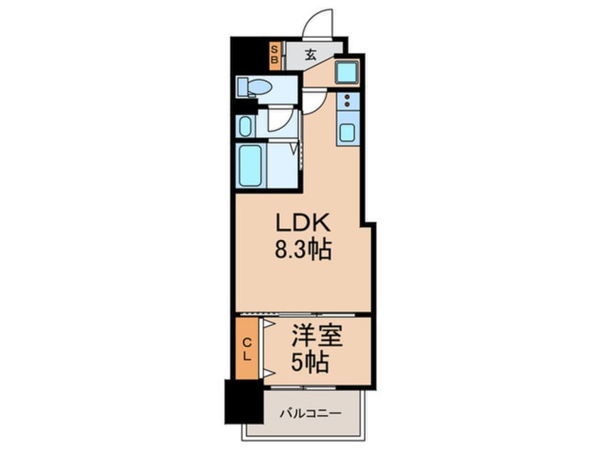 間取図 Luxe深江橋Ⅱ