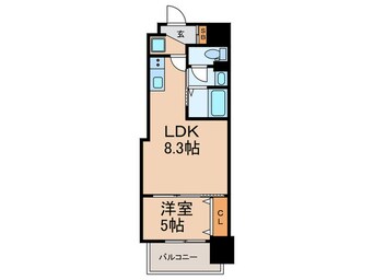 間取図 Luxe深江橋Ⅱ