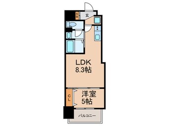 間取図 Luxe深江橋Ⅱ