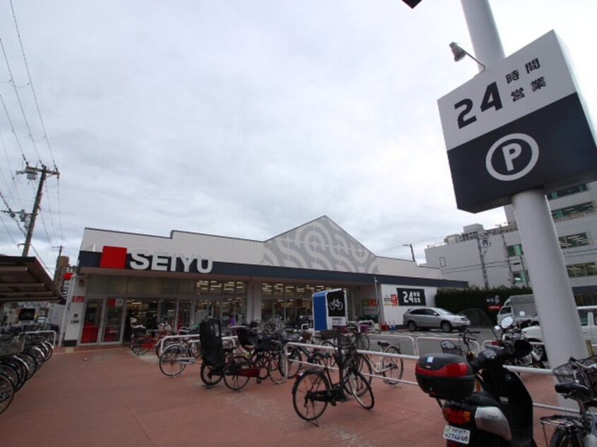 西友(スーパー)まで500m Luxe深江橋Ⅱ