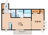 ラリュール 1LDKの間取り
