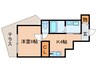リ－フジャルダン富田 1Kの間取り