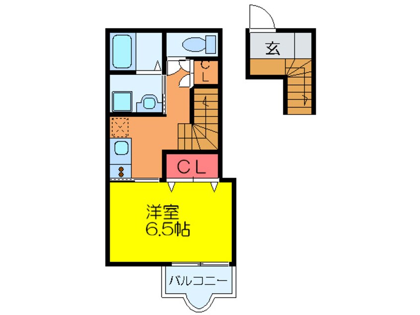 間取図 リ－フジャルダン富田