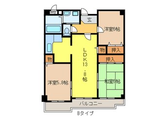 間取図 エクセレント宝塚