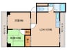 パルコートタナカ 2LDKの間取り