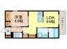 オーズ櫨塚町 1LDKの間取り