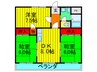 ハイメゾン中西Ａ 3DKの間取り