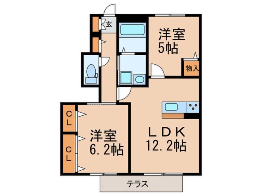 間取図 MAST COURT加古川南 Ｅ棟