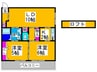 かなおかビレッジ 2LDKの間取り