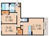 San du Will 2LDKの間取り