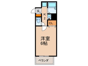 間取図 クレセント谷町