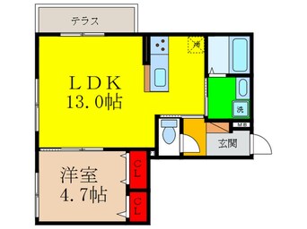 間取図 アルカディア舟木町